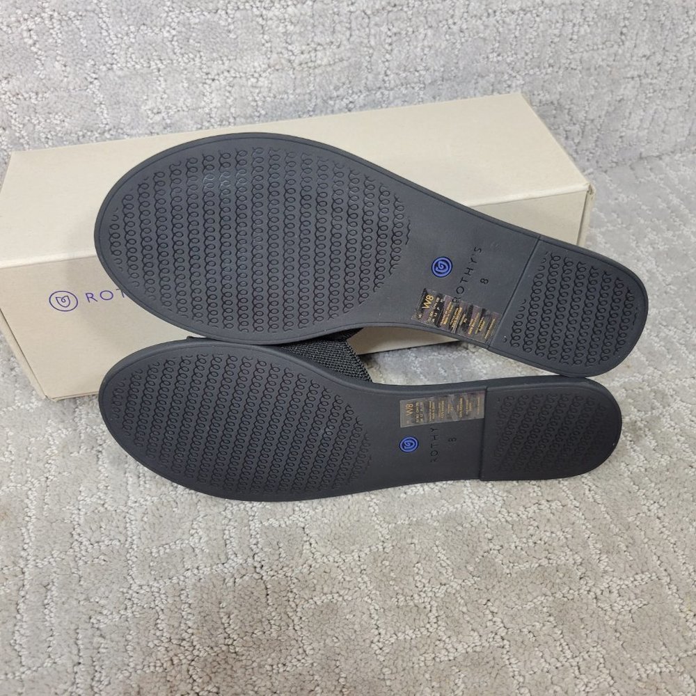 Rothy's The Slide Black Slip On Flats Sandals Women's Size US 5.5,7.5,8,10.5,11 - Picture 7 of 9